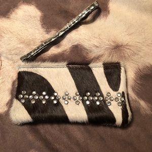 Western/Rustic Cowhide Wristlet